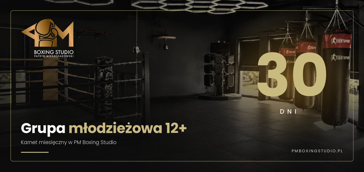 Grupa młodzieżowa 12+ — karnet miesięczny