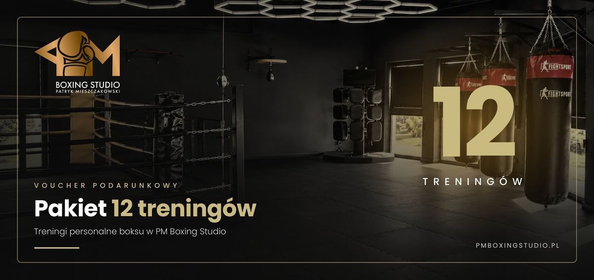 Voucher PM Boxing Studio — Pakiet 12 treningów